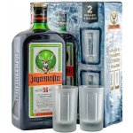 Jägermeister 35% 0,7 l (dárkové balení 2 sklenice) – Zbozi.Blesk.cz