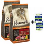 Primordial Adult Grain Free Buffalo and Mackerel 2 x 12 kg – Hledejceny.cz