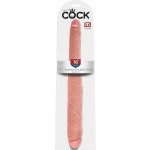 King Cock 16 Tapered realistické dvojité dildo 41 cm přírodní – Hledejceny.cz