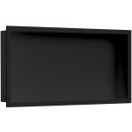 CERANO - Zápustná polička/nika s okrajem do obkladu - černá matná - 60x30x10 cm – Zboží Mobilmania