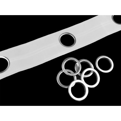 Záclonovka se zacvakávací průchodkou šíře 75; 80 mm Varianta: 2 (8*) 75 mm bílá, Balení: 1 m – Zbozi.Blesk.cz