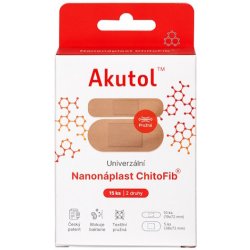 AKUTOL® Nanonáplast ChitoFib® univerzální balení 15 ks