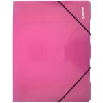 Karton P+P eCollection A4 desky s gumou 3 klopy růžové – Zboží Živě