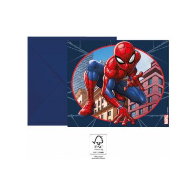Pozvánky a obálky Spiderman 6ks – Hledejceny.cz