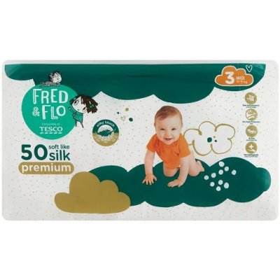 Fred & Flo Premium pleny 3 Midi 5-9 kg 50 ks od 300 Kč - Heureka.cz