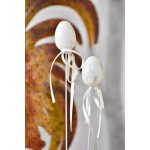 Harasim Plastová vajíčka na špejli, bílo-šedá s/12, 4 cm – Hledejceny.cz