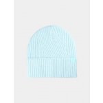 4F dámská zimní čepice beanie s ribovaným pletením 4FWAW25ACAPF569 modrá – Hledejceny.cz