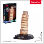 CUBICFUN 3D puzzle Svítící Šikmá věž v Pise 42 ks – Zboží Dáma