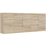 Framire Sada komod sonoma, 200 x 76 x 33 cm R-200-S6 – Zbozi.Blesk.cz