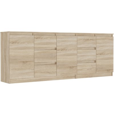 Framire Sada komod sonoma, 200 x 76 x 33 cm R-200-S6 – Zbozi.Blesk.cz