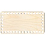 Woody Crafts Přírodní dno na háčkované košíky - Obdélník Velikost: 20x10 cm – Sleviste.cz