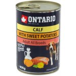 Ontario Mini Calf Sweetpotato Dandelion and linseed oil 400 g – Sleviste.cz