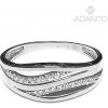 Prsteny Adanito BRR0290S zlatý z bílého zlata se zirkony