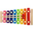 Teddies Xylofon dřevo kov 24cm v krabici 25x13x4cm