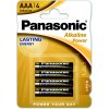 Baterie primární Panasonic Alkaline Power AAA 4ks 00261999