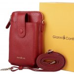 Gianni Conti Kožená crossbody červená – Zboží Živě