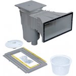 VÁGNER POOL Skimmer 17,5 l světle šedá ( šedá) široké hrdlo, pro folii 372 x155 mm – Zboží Mobilmania