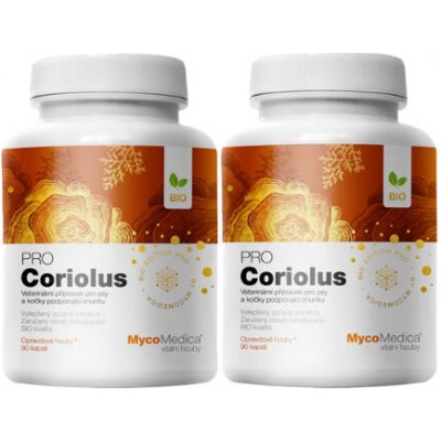 2x MycoMedica Coriolus PRO 180 kapslí – Zboží Dáma