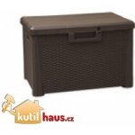 ALDOTRADE zahradní úložný box na polstry a nářadí Nevada MALÝ - Hnědá – Hledejceny.cz