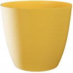 PLASTKON květináč Ella 15 cm žlutý – Sleviste.cz