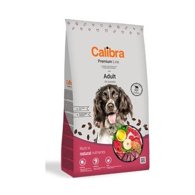2ks Calibra Dog Premium Line Adult Beef 12kg NEW
