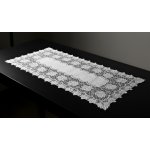 MyBestHome Žakárový ubrus běhoun Treysy cm bílá 80x40cm – Sleviste.cz