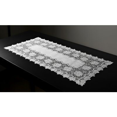 MyBestHome Žakárový ubrus běhoun Treysy cm bílá 80x40cm – Sleviste.cz