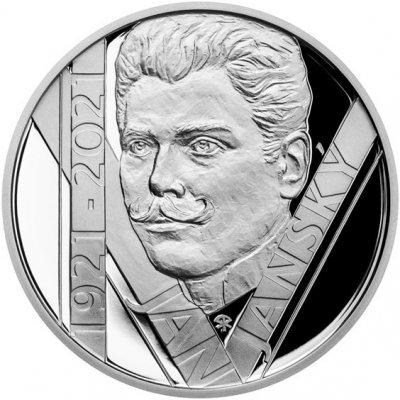Česká mincovna Stříbrná mince 200 Kč 2021 Jan Janský proof 13 g – Zboží Dáma