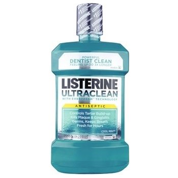 Listerine Ultra Clean Cool Mint ústní voda pro svěží dech (With Everfresh Technology) 1500 ml