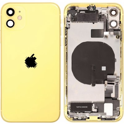 Kryt Apple iPhone 11 Zadní Housing s Malými Díly žlutý – Zboží Mobilmania