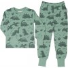 Dětské pyžamo a košilka Geggamoja Dinosauři zelené