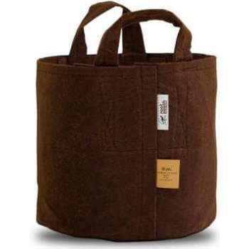 Root pouch textilní květináč Boxer brown 56l nedegradující 43x38 cm s uchem