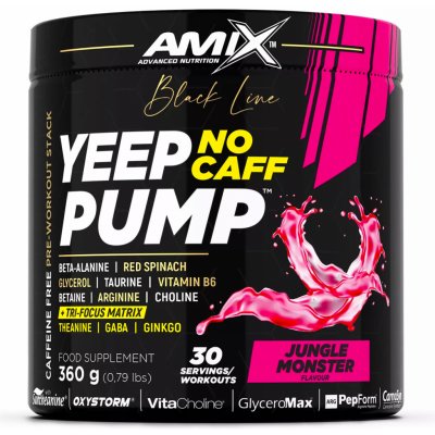 Amix Black Line Yeep Pump NO CAFF 360 g – Hledejceny.cz