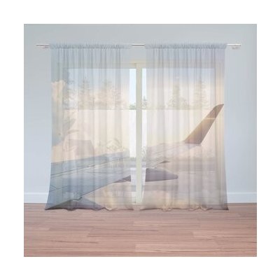 Sablio Záclony Křídlo letadla: 2ks 150x250cm – Hledejceny.cz