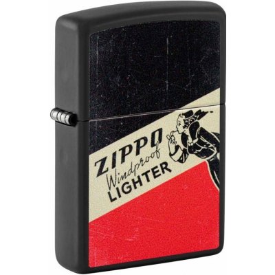 Zippo Benzínový Windy Retro Design – Zboží Dáma
