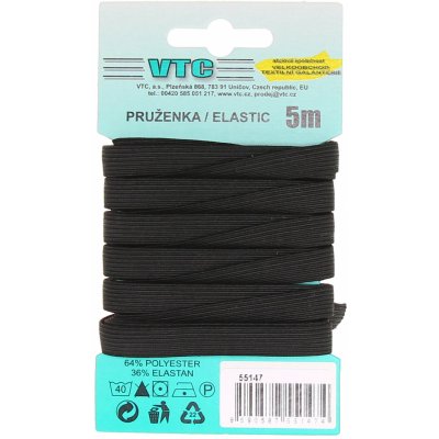 VTC Pruženka líčková 9,2mm černá – Zboží Mobilmania