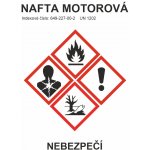 GHS štítek - Motorová nafta symboly samolepící vinylová fólie A7 (105 x 74 mm) – Zboží Dáma