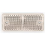 Odrazka bílá, 90 x 40 mm, 2 díry – Hledejceny.cz