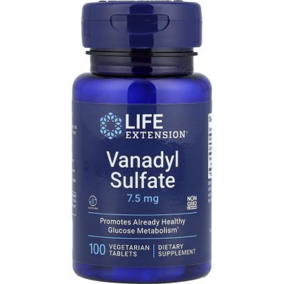 Life Extension Vanadyl Sulfate 7.5 mg 100 vegetariánských tablet – Hledejceny.cz