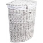 ČistéDřevo Proutěný bílý rohový obšitý – Zboží Dáma