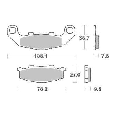 Brzdové destičky Brembo přední KAWASAKI GPZ 500 S rok 97-06 – Sleviste.cz