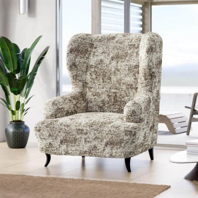 GA.I.CO bielastický potah na křeslo ušák Marmo béžový 60 - 110 cm – Hledejceny.cz