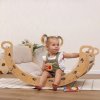 Montessori smyslová pomůcka Montessori Furniture dřevěná houpačka 5v1 MEDIUM natural