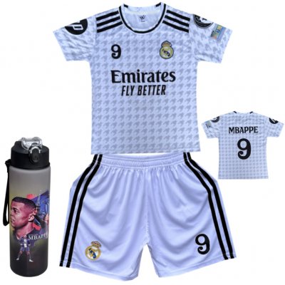 Numberoplus Premium dětský fotbalový dres Real Madrid FC Emirates Fly Better Kylian Mbappe 9 – Zboží Dáma