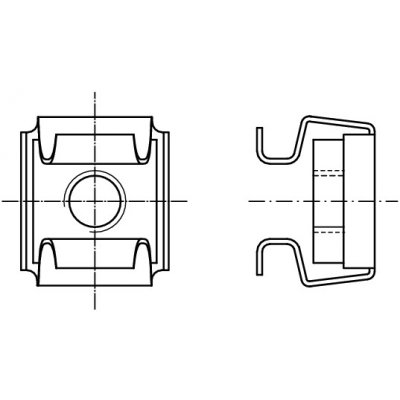 PROFISTYL Matice v kleci 8,3x8,3mm A2/St nerez-ocel Varianta: Matice v kleci M06 (2,6-3,5) nerez A2/ST [8,3x8,3] – Sleviste.cz