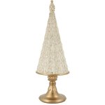 Latté mosazný antik dekorační vánoční stromek Willon Ø 10*35 cm Chic Antique – Hledejceny.cz