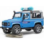 Bruder 2597 Policejní Land Rover Defender + policista a maják – Hledejceny.cz