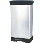 Curver Odpadkový koš plastový 50 l stříbrný – Sleviste.cz