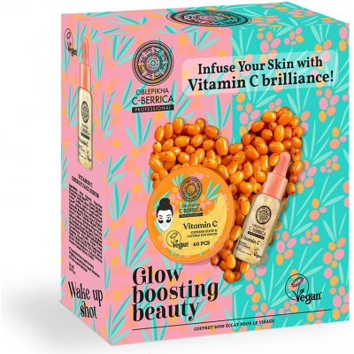 Natura Siberica Oblepikha C Berrica Boosting Beauty Pleťové sérum 30 ml + Polštářky pod oči 60 kusů – Sleviste.cz