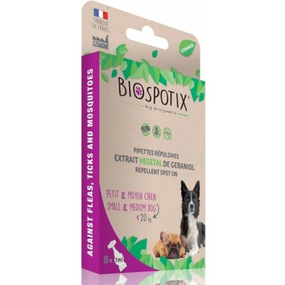 Biospotix Dog spot-on S-M s repelentním účinkem 5 x 1 ml – Sleviste.cz